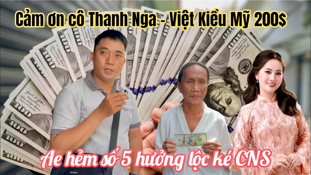 Tin Vui AE Hẻm Số 5 Nhận Quà Khủng 200$ Từ MTQ Mỹ – Cô Thanh Nga, Hồng Loan Chia Vui