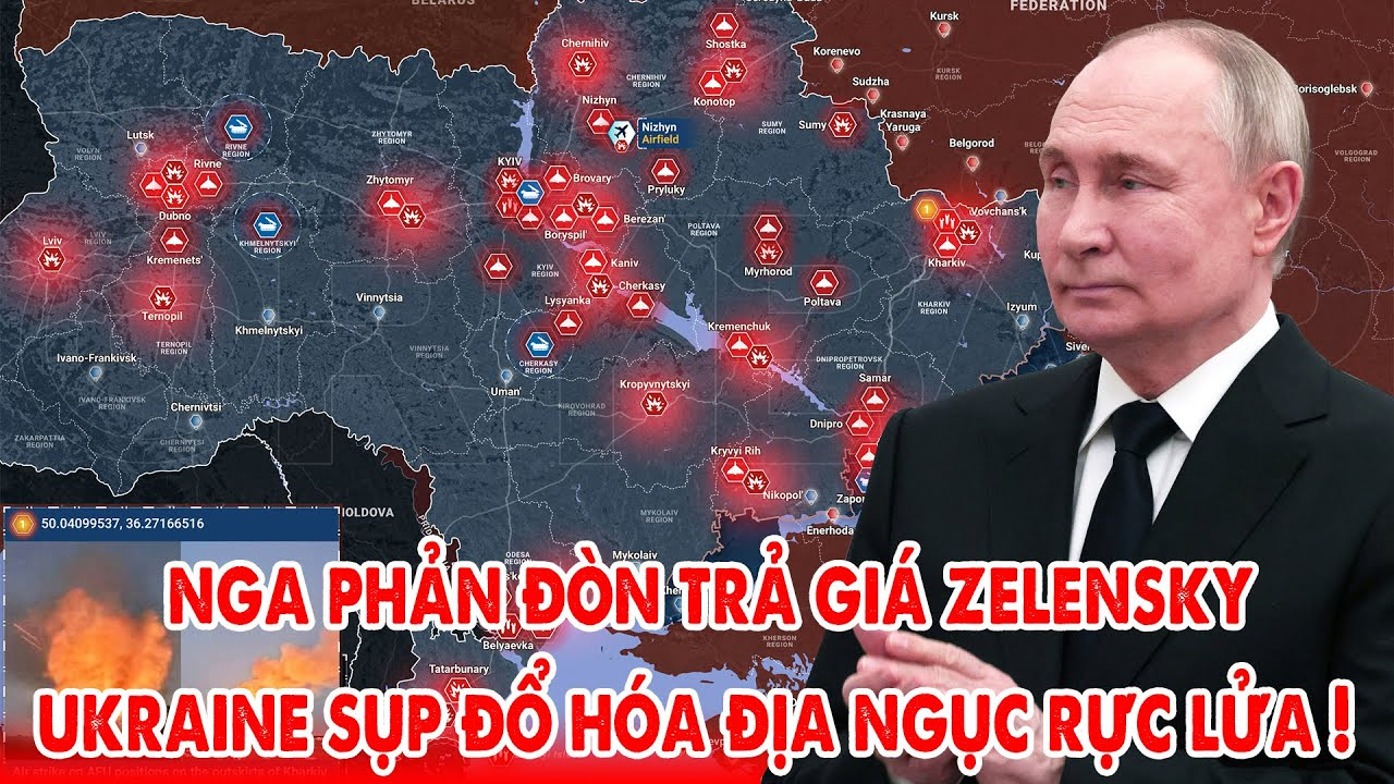 Zelensky thách thức Nga và hậu quả khốc liệt, Ukraine chìm trong địa ngục rực lửa ! – 5P Kiến Thức