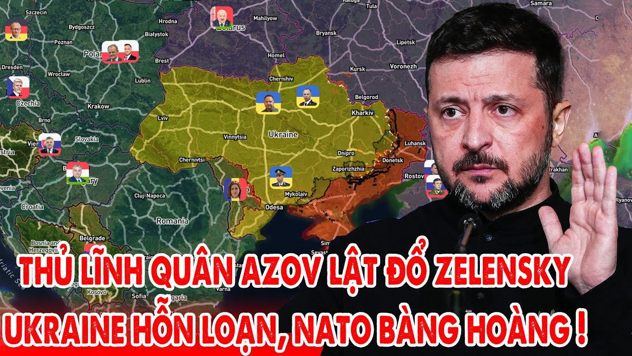 Đảo chính Ukraine bùng nổ, thủ lĩnh Azov hạ bệ Zelensky, coi thường NATO ! – 5P Kiến Thức