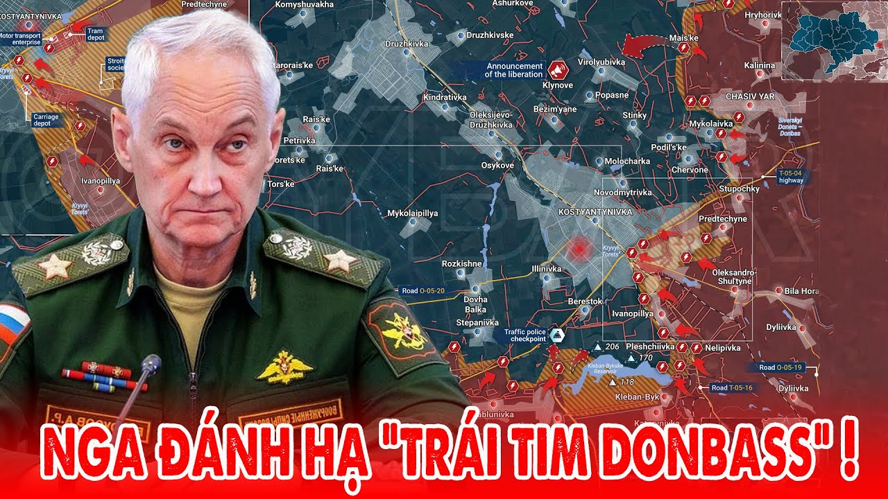 Nga áp sát Popasny, cắt đứt tuyến tiếp vận, quân Ukraine ở Konstantinovka “vào rọ” ! – 5P Kiến Thức
