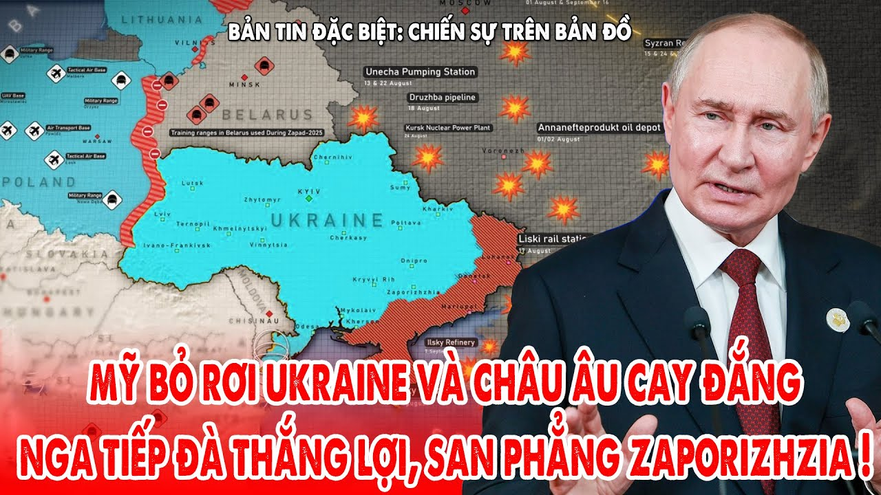 Mỹ bỏ rơi Ukraine và châu Âu, Nga tiếp đà thắng lợi Zaporizhzhia thất thủ diện rộng ! – 5P Kiến Thức