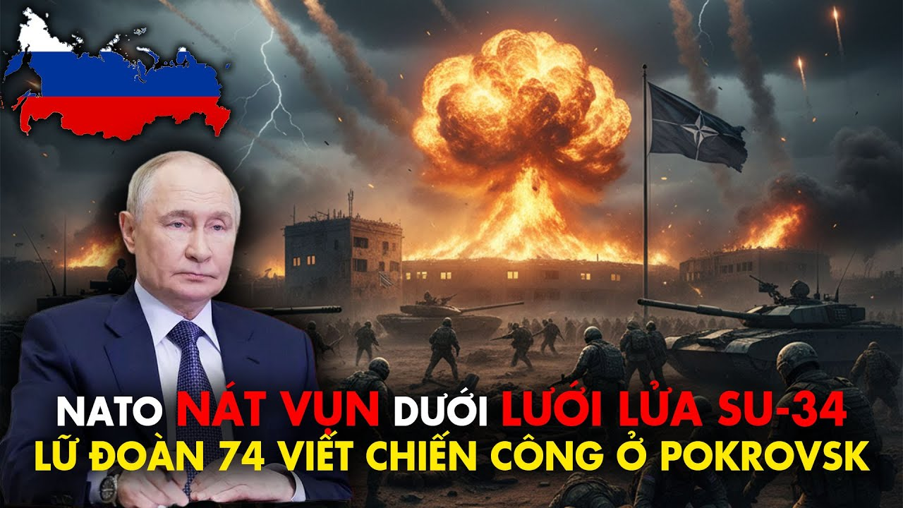 Nga nghiền nát vụn NATO dưới lưới lửa Su-34. Lữ đoàn 74 viết chiến công ở Pokrovsk