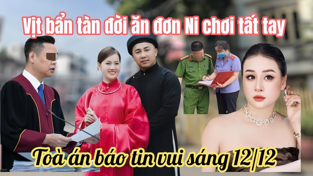 12/12: Hồng Loan Vỡ Oà Nhận Tin Vui Từ Toà Án, Vịt Bẩn Khóc Ngất Nhập Viện Bị Ni Tố Đơn Vu Khống CA