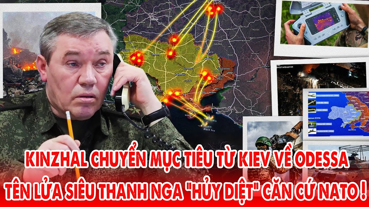 Kinzhal chuyển mục tiêu từ Kiev về Odessa, Tên lửa siêu thanh Nga hủy diệt NATO ! – 5P Kiến Thức