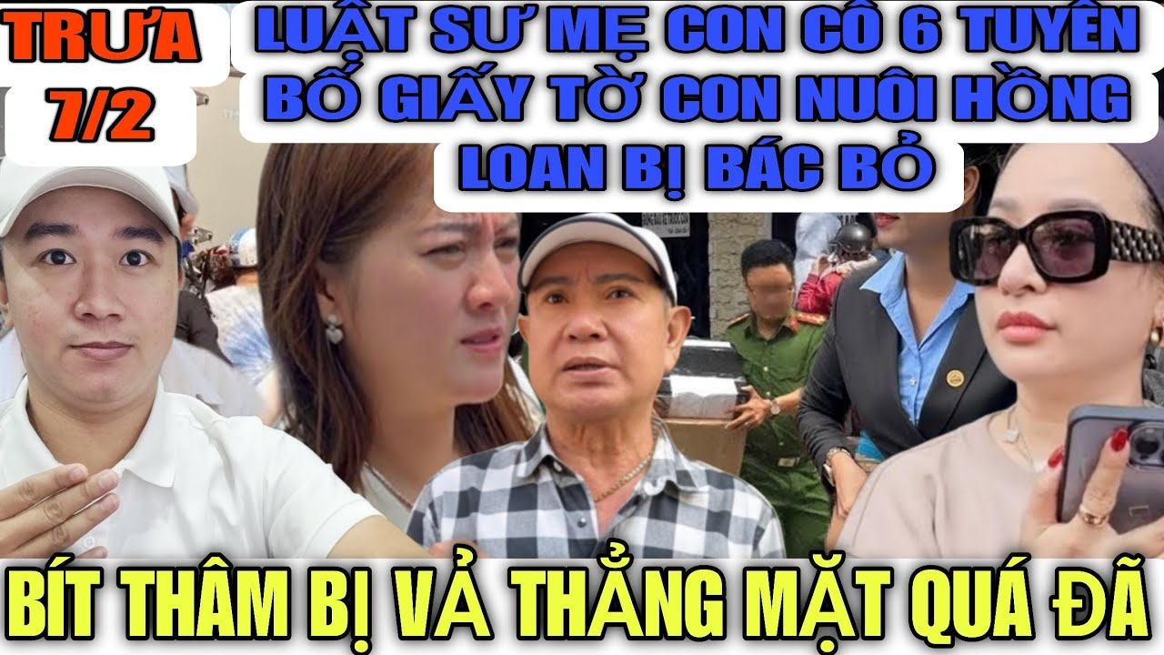 Luật Sư Của Mẹ Con 6 Tuyên Bố Hồ Sơ Con Nuôi Của Hồng Loan Bị BÁC BỎ