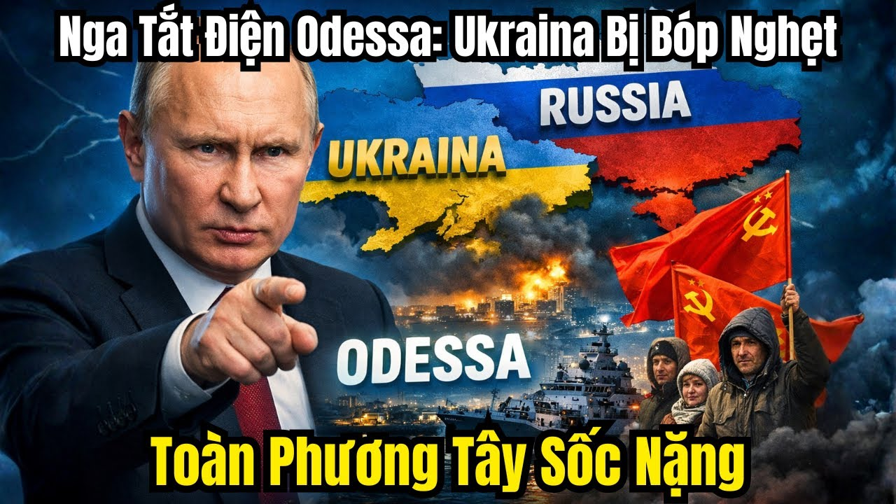 Nga Tắt Điện Odessa: Ukraina Bị Bóp Nghẹt – Phương Tây Sốc Nặng