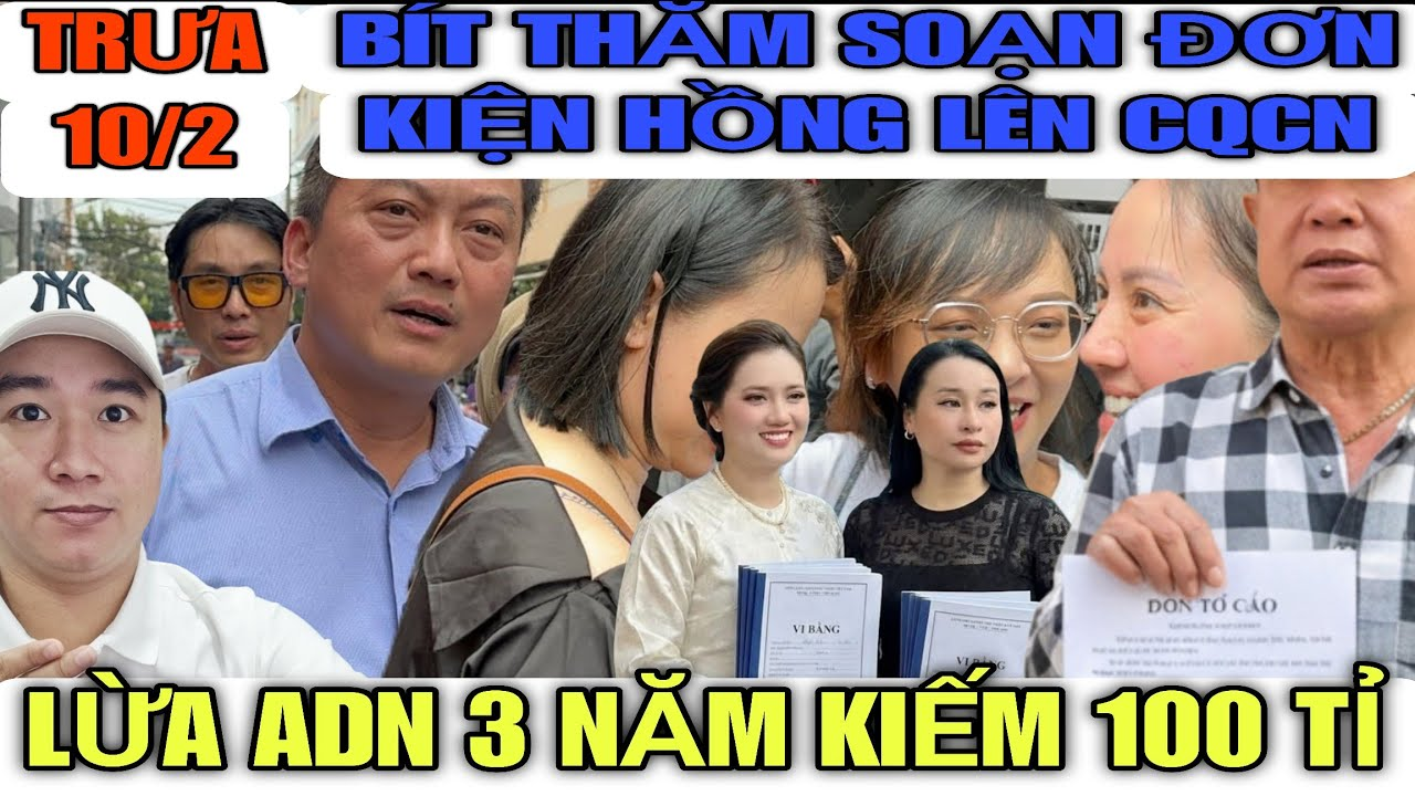 Bít Tham Soạn Đơn Tố Cáo Hồng Loan 3 Năm Lừa Vụ ADN 100 Tỉ Của CĐM Yêu Cầu CQCN Xử Lí