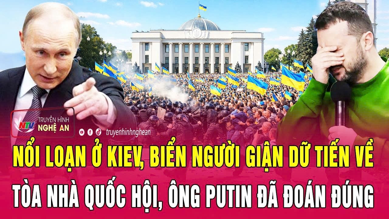 Toàn cảnh: Nổi loạn ở Kiev, biển người giận dữ tiến về tòa nhà Quốc hội, ông Putin đã đoán đúng