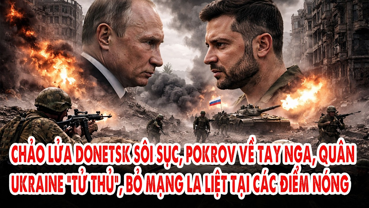 Chảo lửa Donetsk sôi sục, Pokrov về tay Nga: Quân Ukraine tử thủ, bỏ mạng la liệt tại các điểm nóng